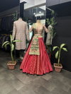 AJD 7888 Designer Wedding Wear Couple Lehenga With Kurta Catalog